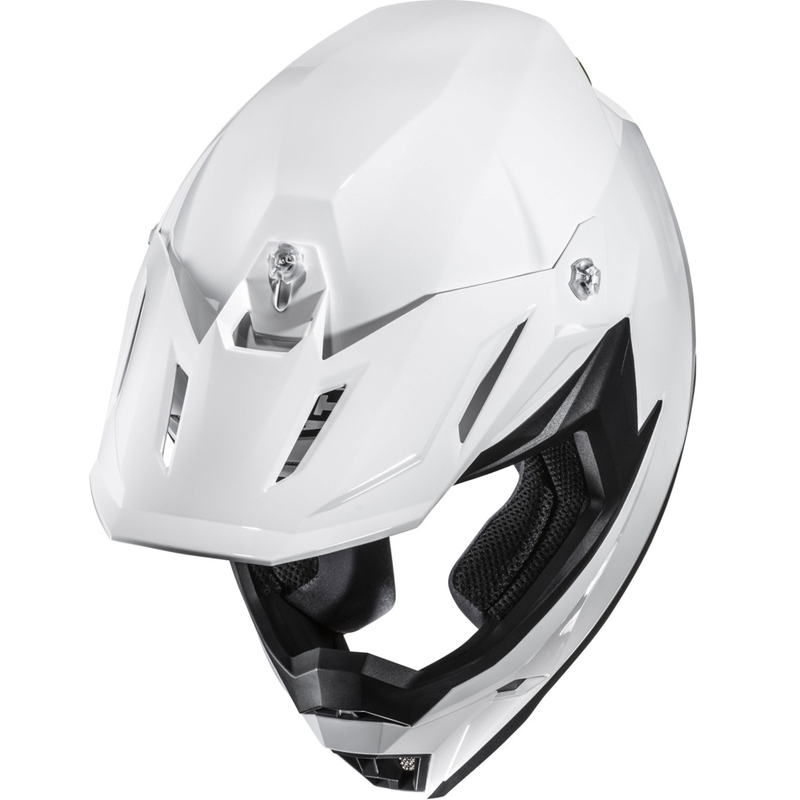 HJC C50 Solid мотокрос каска, перлено бяла