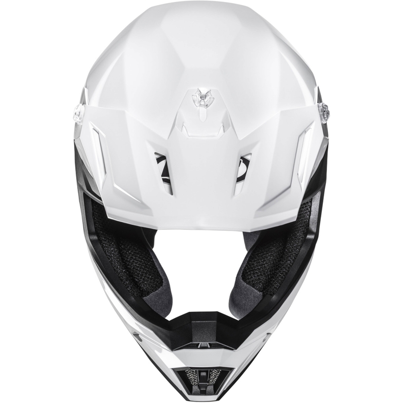 HJC C50 Solid мотокрос каска, перлено бяла