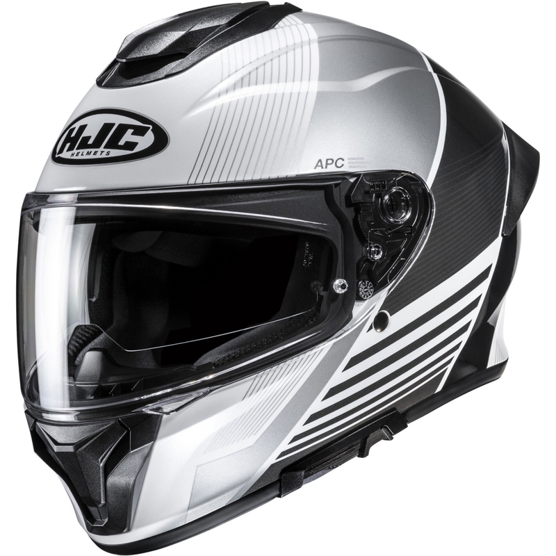 HJC C71 Morix MC5 каска за мотоциклет с пълно лице, черно-сребристо