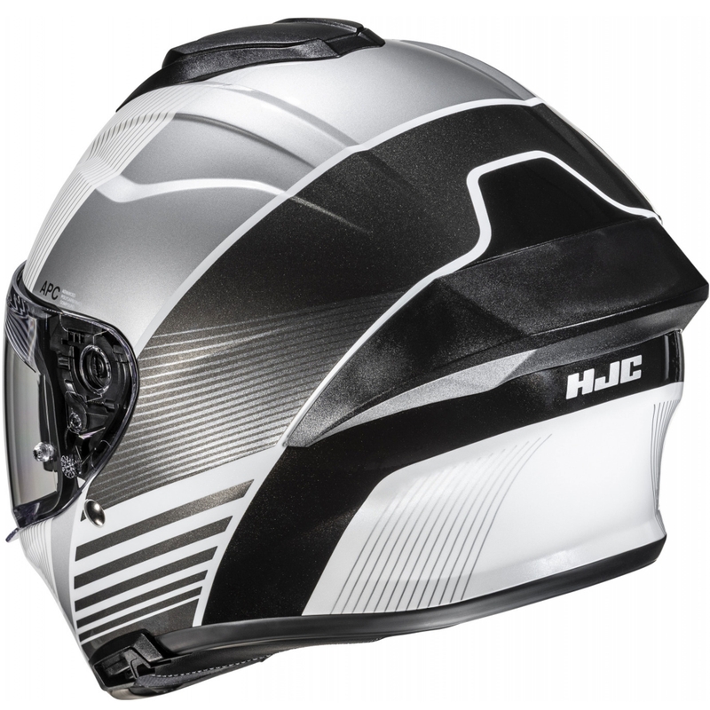 HJC C71 Morix MC5 каска за мотоциклет с пълно лице, черно-сребристо