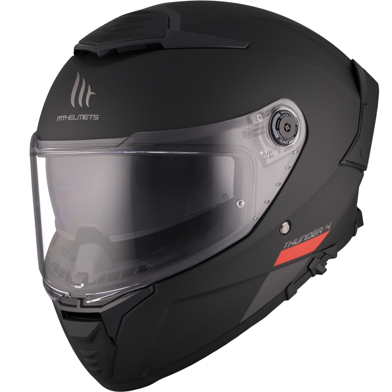 Мотоциклетна каска MT FF118SV Thunder 4 SV, черна, матова