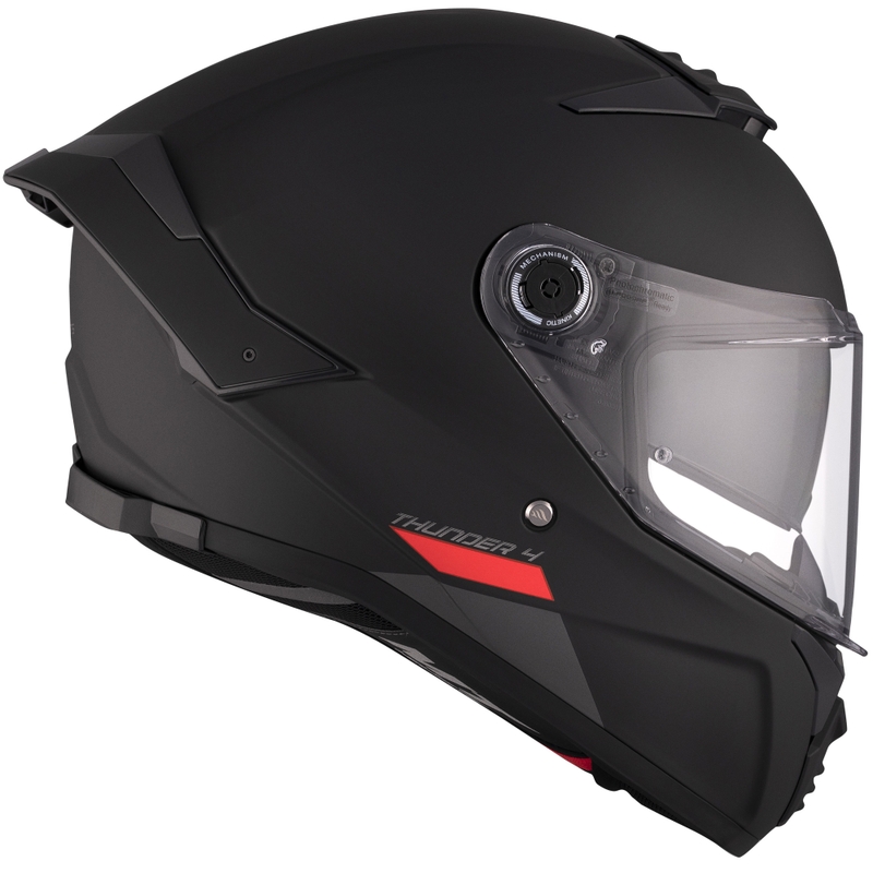 Мотоциклетна каска MT FF118SV Thunder 4 SV, черна, матова