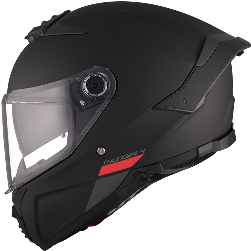 Мотоциклетна каска MT FF118SV Thunder 4 SV, черна, матова