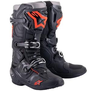 Мотоциклетни ботуши Alpinestars Tech 10 black-fluo red-grey
