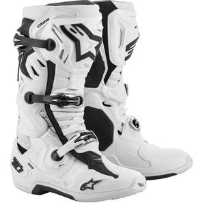 Alpinestars Tech 10 Supervented Мотоциклетни ботуши перфорирани бели