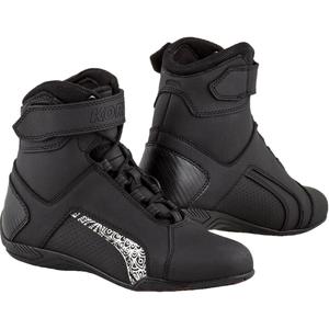Дамски мотоциклетни ботуши Kore Velcro 2.0 Black and White