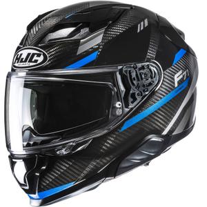 Мото каска за цял нос HJC F71 CARBON Esira MC2 черно-синя