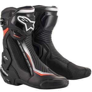 Мотоциклетни ботуши Alpinestars SMX Plus 2 black-white-fluo red