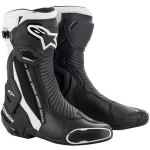 Alpinestars SMX Plus 2 черно-бели ботуши за мотоциклет