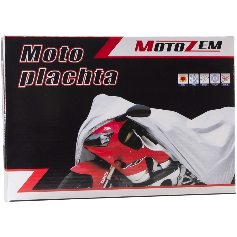 Брезент за мотоциклет MotoZem - сребърен