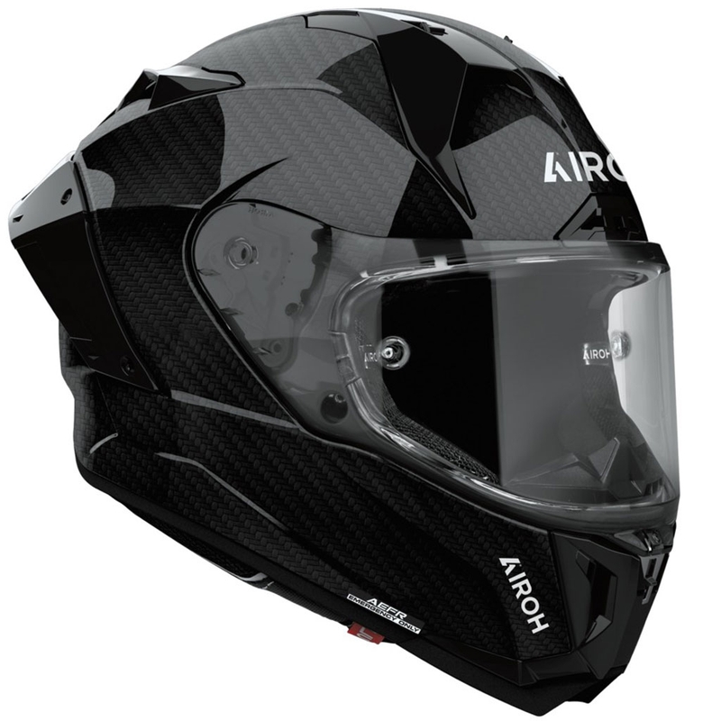 Airoh GP800 Carbon каска за мотоциклет с пълно лице, лъскаво черна