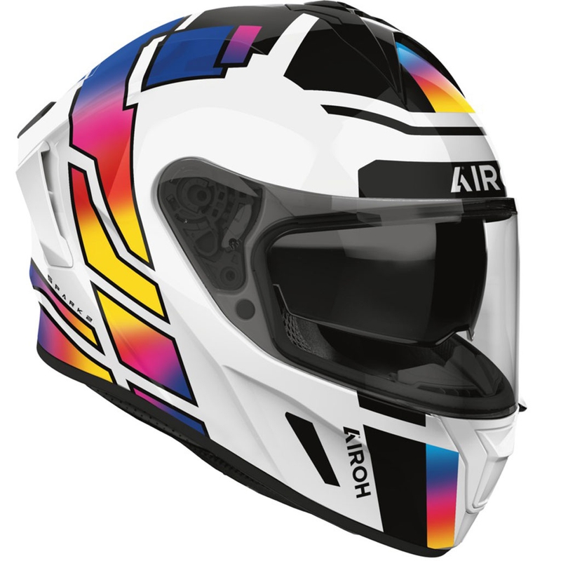 Мотоциклетна каска Airoh SPARK 2 Livery, пълна с лице, лъскава, дъга