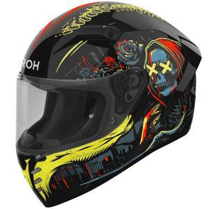 Airoh CONNOR Double Face каска за мотоциклет, лъскава, черно-жълта