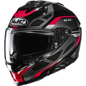 HJC i71 Zest MC1 каска за мотоциклет с пълно лице, черно-червена