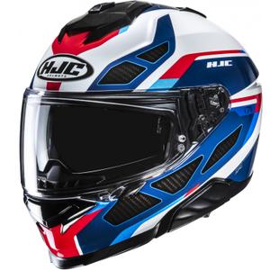 HJC i71 Zest MC21 каска за мотоциклет с пълно лице, синьо-бяло-червено