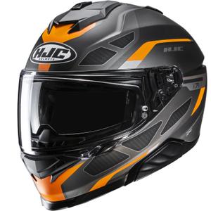 HJC i71 Zest MC7SF каска за мотоциклет с пълно лице, сиво-черно-оранжева