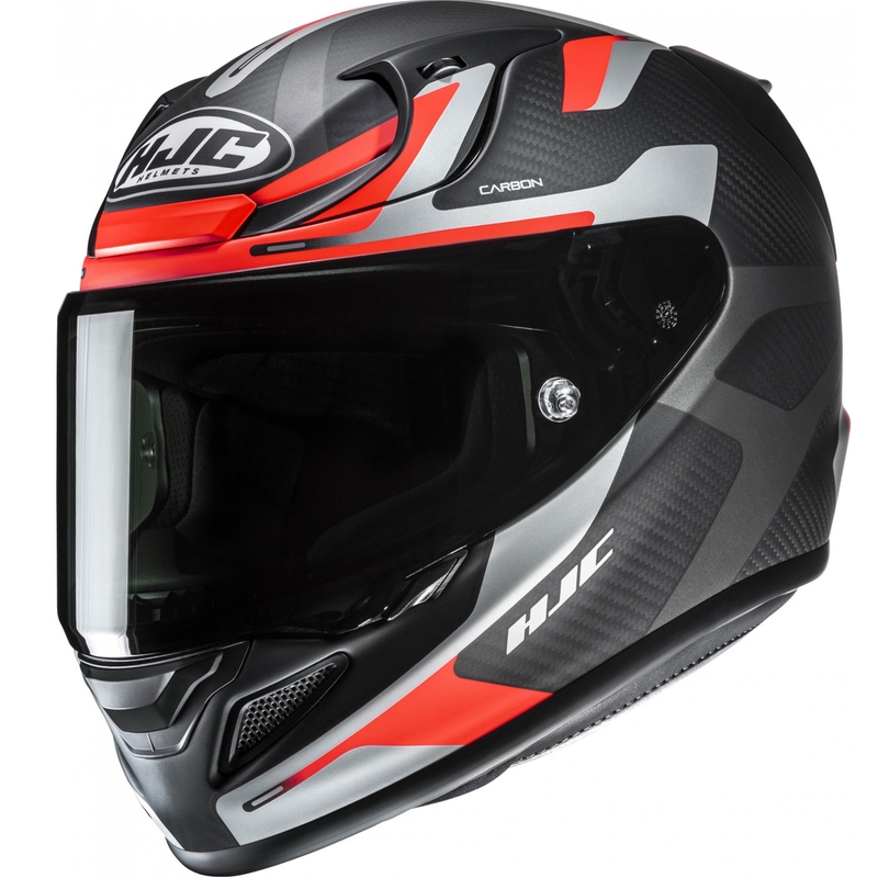 Мото каска за цял нос HJC RPHA 12 CARBON Xentra MC6HSF черно-сиво-червено
