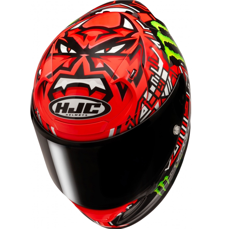 HJC RPHA 12 Quartararo Replica II MC1 каска за мотоциклет с пълно лице, червено-черна