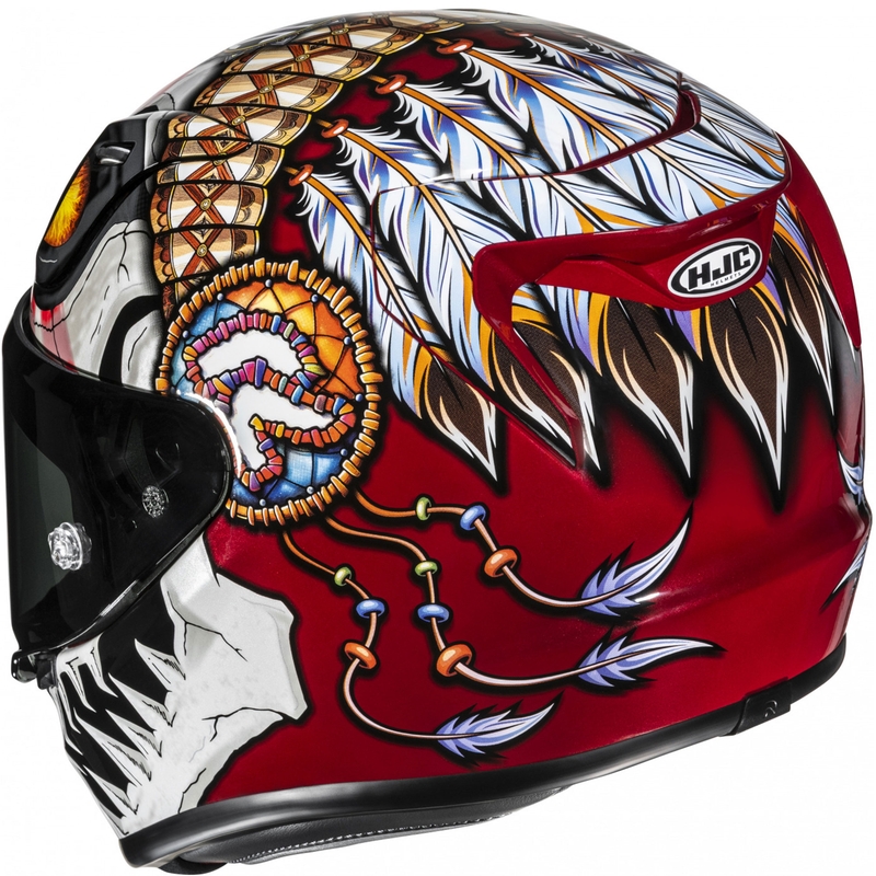 HJC RPHA 12 Skully MC1 каска за мотоциклет с пълно лице, бяло-червена