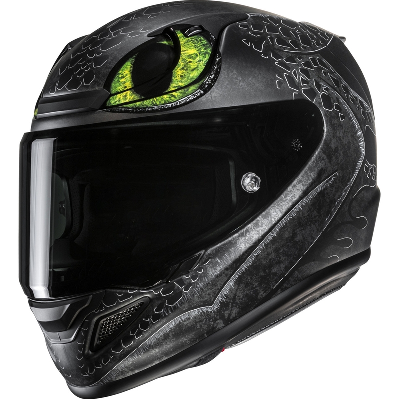 Мото каска за цялото лице HJC RPHA 12 Toothless II Universal MC4SF черна