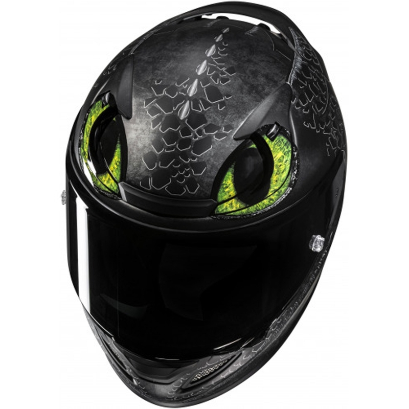 Мото каска за цялото лице HJC RPHA 12 Toothless II Universal MC4SF черна