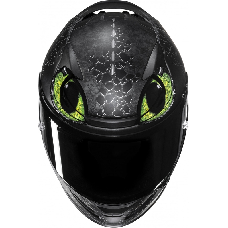 Мото каска за цялото лице HJC RPHA 12 Toothless II Universal MC4SF черна