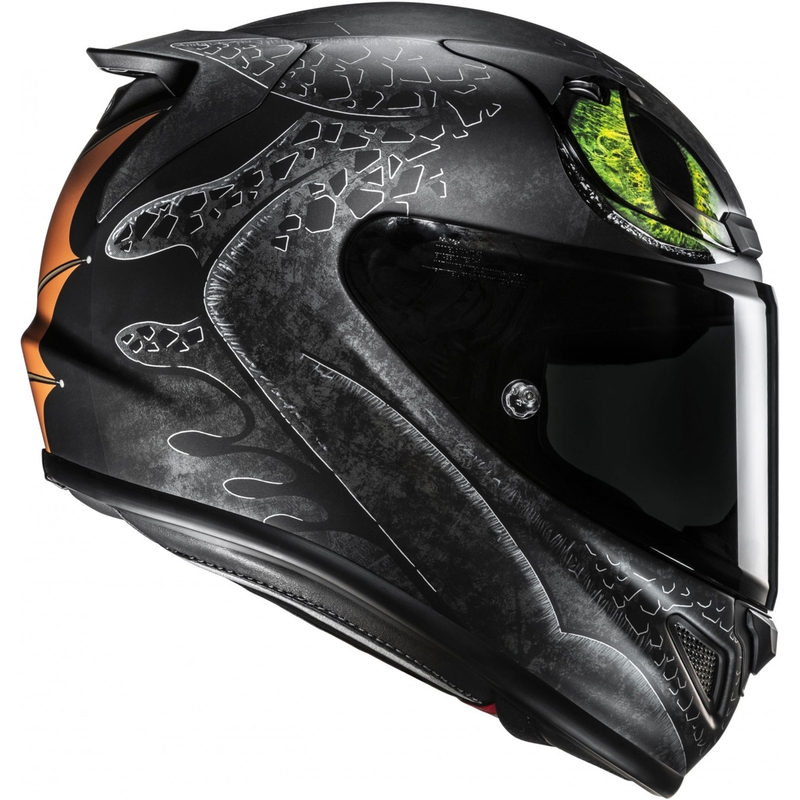Мото каска за цялото лице HJC RPHA 12 Toothless II Universal MC4SF черна