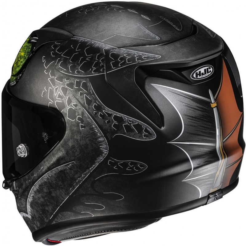 Мото каска за цялото лице HJC RPHA 12 Toothless II Universal MC4SF черна