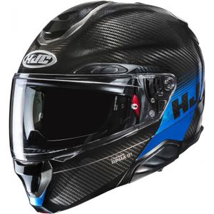Мото каска HJC RPHA 91 CARBON Elig MC2 с отваряща се дръжка, черно-синя