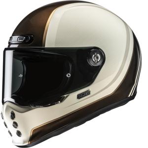 HJC V10 Hodu MC9 каска за мотоциклет с пълно лице, бежово-кафява