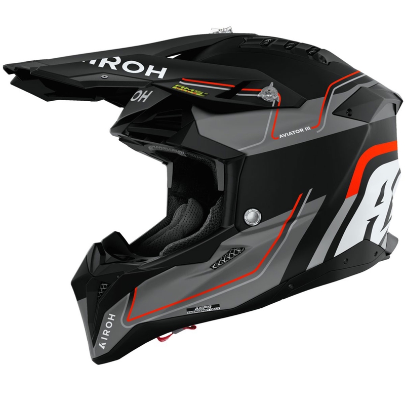 Мотокрос каска Airoh Aviator 3 Leader матово оранжева