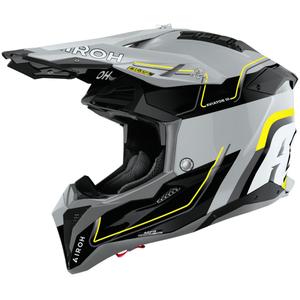 Каска за мотокрос Airoh Aviator 3 Leader, лъскаво жълта