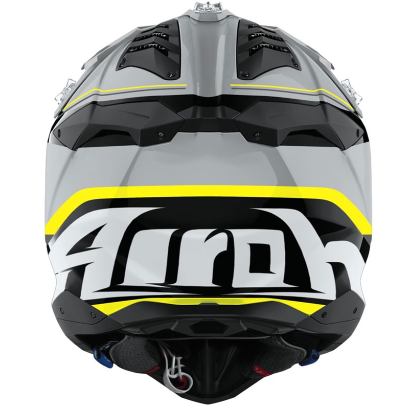 Каска за мотокрос Airoh Aviator 3 Leader, лъскаво жълта