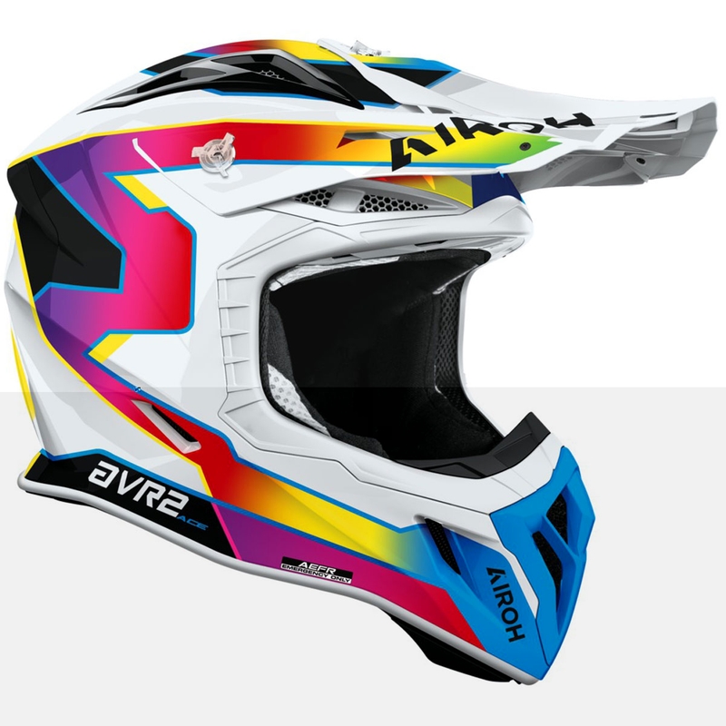 Каска за мотокрос Airoh Aviator ACE 2 Sunrise, лъскава, многоцветна