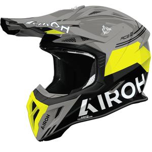 Каска за мотокрос Airoh Aviator ACE 2 Fury, лъскаво жълта