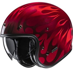 Отворена мотоциклетна каска HJC V31 Firo MC1 червена