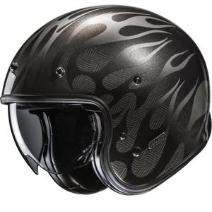 Отворена мотоциклетна каска HJC V31 Firo MC5 черно-сива