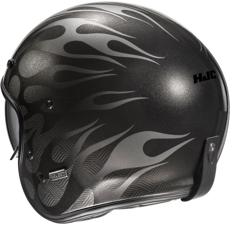 Отворена мотоциклетна каска HJC V31 Firo MC5 черно-сива