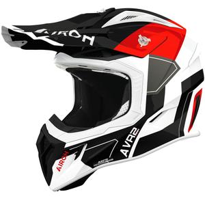 Каска за мотокрос Airoh Aviator ACE 2 Shield, лъскаво червена