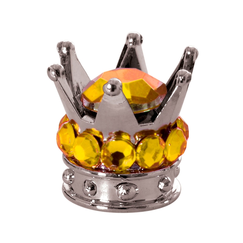 Čepičky na ventilky Oxford Crown stříbrno-zlaté