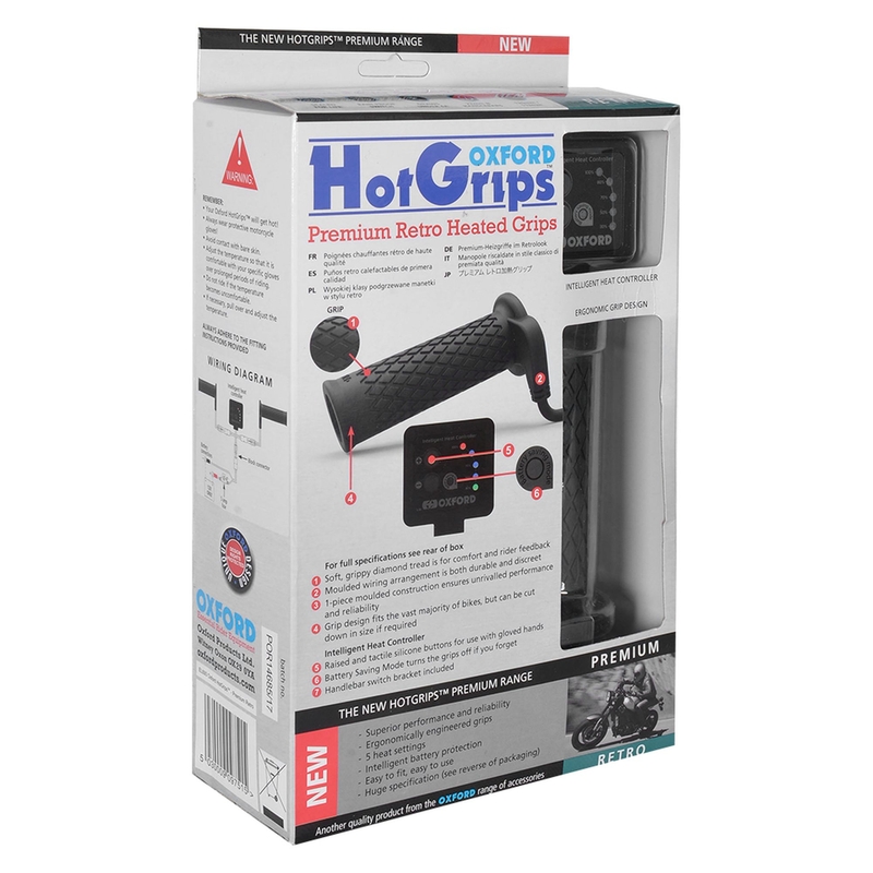 Vyhřívané gripy Oxford Hotgrips Premium New Retro výprodej