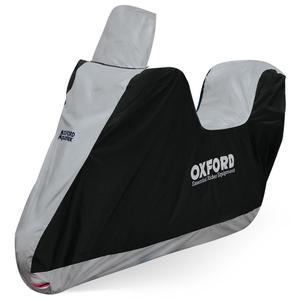 Брезент за мотоциклет Oxford Aquatex Highscreen Scooter с отделение за багажника и висок плексиглас