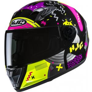 Детска каска за мотоциклет HJC Y10 Mika MC3H, черно-розова