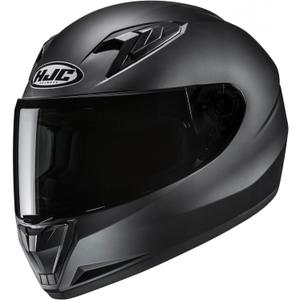 Детска каска за мотоциклет HJC Y10 Solid, полуплоска, черна