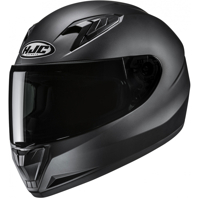 Детска каска за мотоциклет HJC Y10 Solid, полуплоска, черна