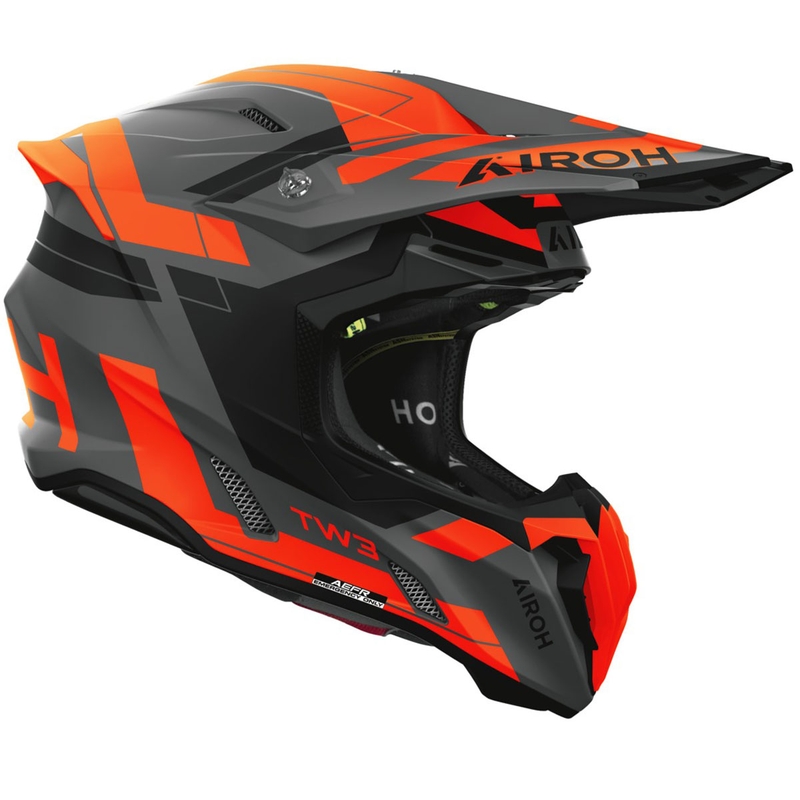 Мотокрос каска Airoh Twist 3 Dynasty матово флуоресцентно оранжево