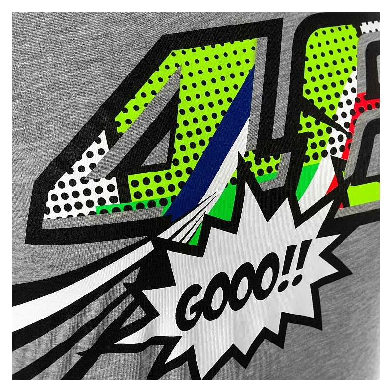 Dámské triko VR46 Valentino Rossi POP ART šedé výprodej
