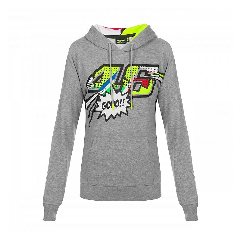 Dámská mikina VR46 Valentino Rossi POP ART Fleece šedá