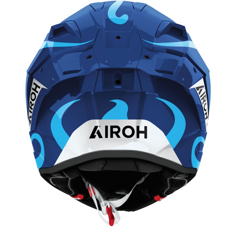 Airoh GP800 Swain каска за мотоциклет с пълно лице, лъскаво синя