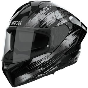 Airoh MATRYX Reflex каска за мотоциклет с пълно лице, лъскаво сива